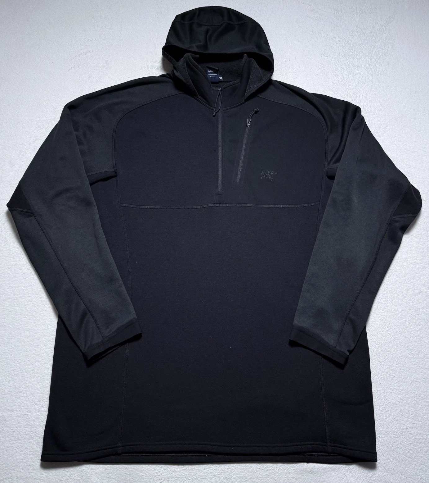 Arc’teryx LEAF Naga Hoody Men’s XXL Black Lightweight Fleece Jacket Military 2XL image 1