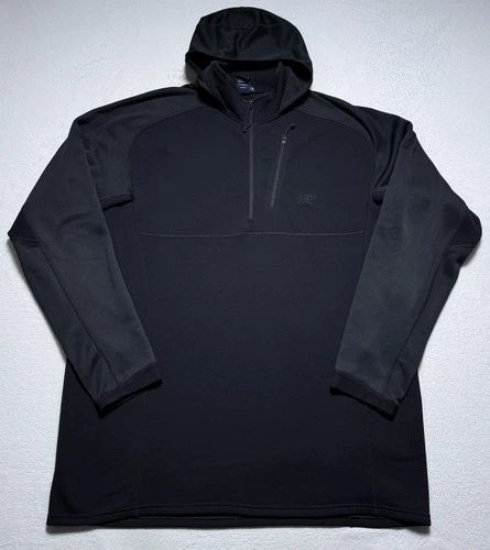 Arc’teryx LEAF Naga Hoody Men’s XXL Black Lightweight Fleece Jacket Military 2XL - product listing photo