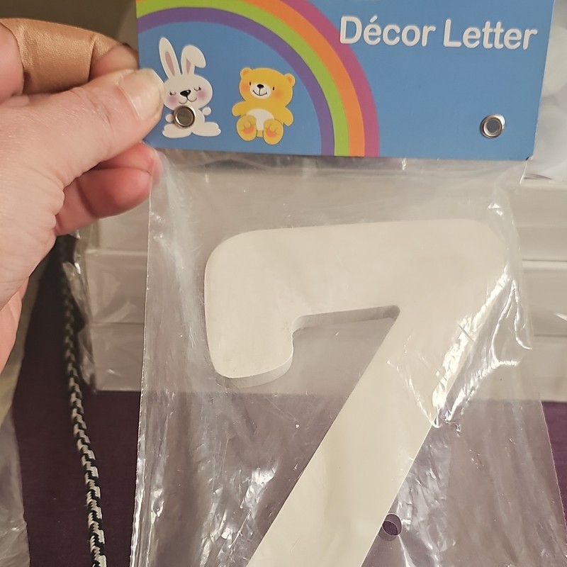 Sino Gifts White Decor Letter Z Wall Hanging Nursery Decoration