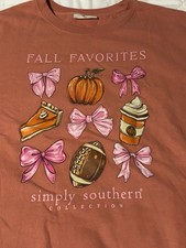 Simply Southern Collection Fall Graphic Print Crewneck Pullover Sweatshirt XXL