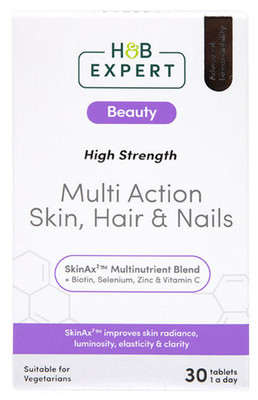 Holland & Barrett H&B Expert Multi Action Haut Haare und Nägel 30 Tabletten UVP 15£