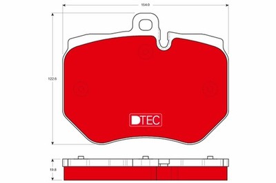 TRW Bremsbelagsatz Scheibenbremse DTEC COTEC GDB1848DTE für Q7 4F5 4LB A6 C6 4F2
