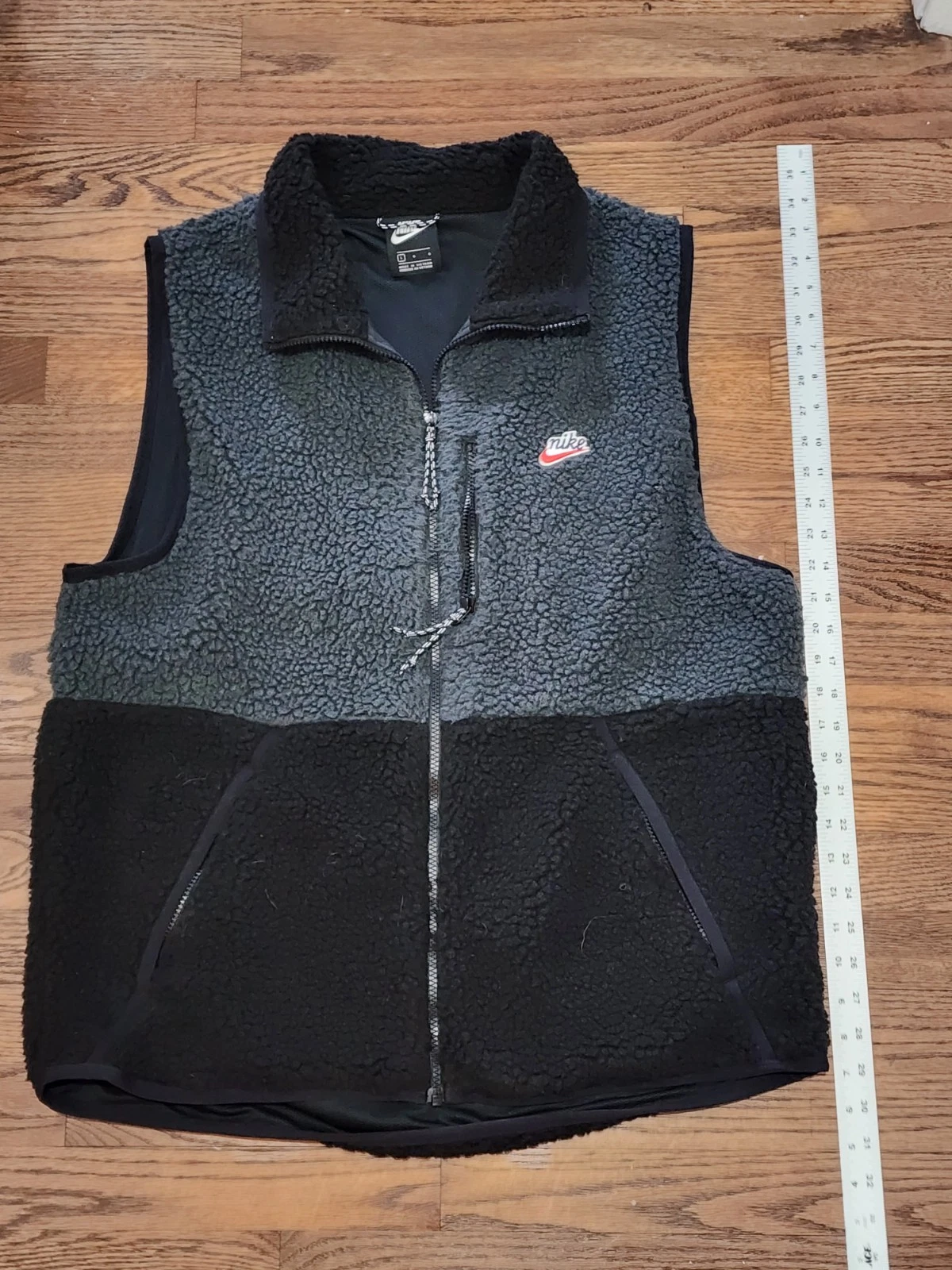 Nike Sherpa Fleece Vest Men’s Large Streetwear Outdoor Camp Vest