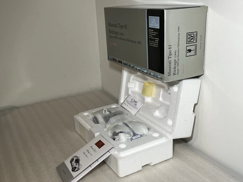 CMC GmbH 1:18 M-047 Maserati Type 61 BIRDCAGE 1960 Sol/Mo Unused NEW in Box NICE - image 4 of 4