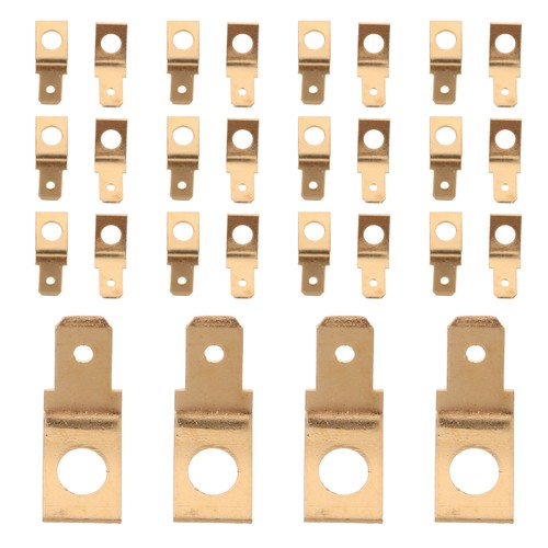 100 Stück Messing Stecker Spaten Elektrische Klemmen Kupfer Fittinge