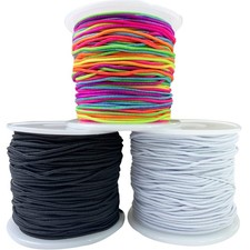 QBJAYTY 1mm Stretchy Bracelet String, Strong Elastic String Cord for Bracelet...
