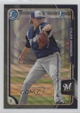 2015 Bowman Asia Exclusive Black Wave Refractor Tyler Wagner #BCP143 4m3