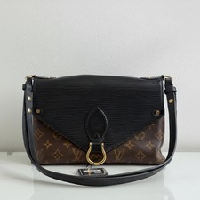 Louis Vuitton Epi Black and Monogram Saint Mi...