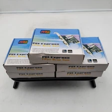 LOT OF 5 Syba PCI-Express 2 Port Serial Card SD-PEX15022