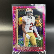 2025 Topps Chrome Deommodore Lenoir #269 Hot Pink X-Fractor