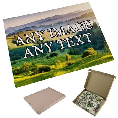 Personalised (Any Image/Text) 300 piece A3 Pearl Finish Jigsaw Puzzle - Image 1 of 2