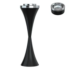 RELIANCER Floor Standing Ashtray w/Detachable Cigar Container,Stainless Steel