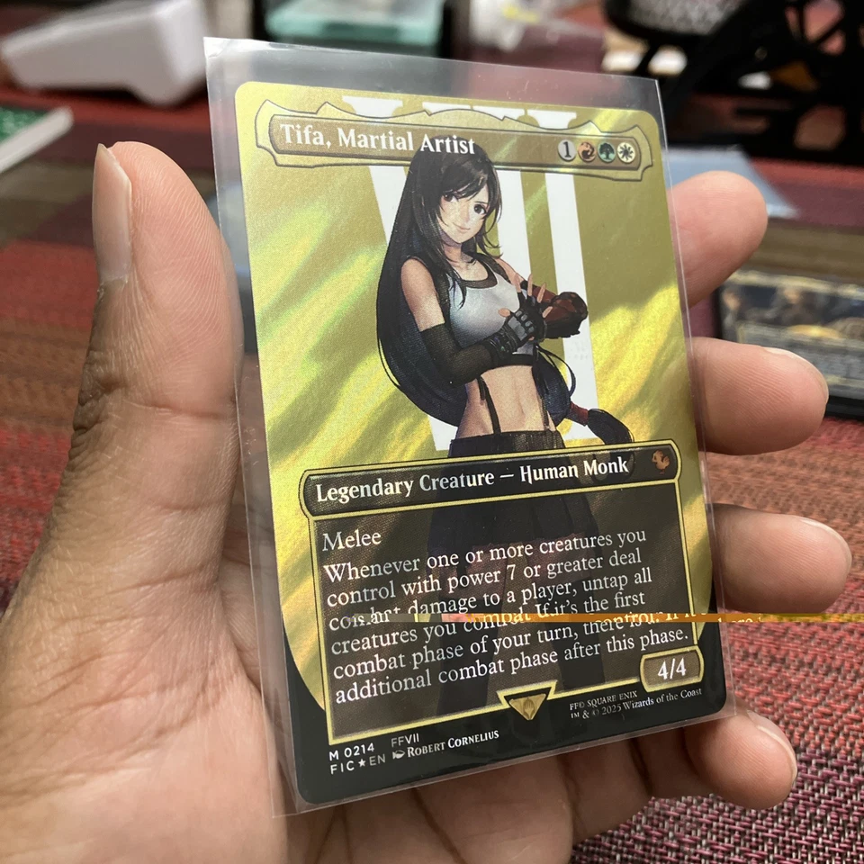 Tifa, Martial Artist (Borderless) (Surge Foil) Commander: Final Fantasy Foil - Image 2 of 4