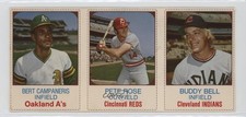 1975 Hostess All-Star Team Triple Panels Bert Campaneris Pete Rose Buddy Bell