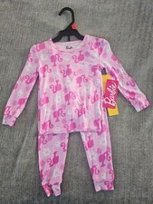 Barbie Toddler Long Sleeve Top and Pants 2-Piece Pajama Set 2T New