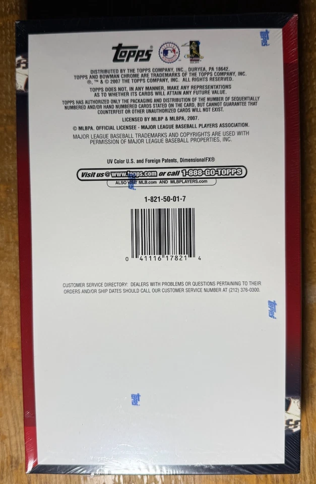 2007 Bowman Chrome Baseball Factory Sealed Hobby Box...Lincecum, Pence Auto RCs? - Image 4 of 4