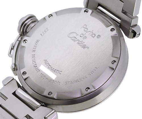 Tamanoya Cartier Pasha C Meridien GMT Unisex Automatic SS Date Silver Dial (W31 - Picture 8 of 10