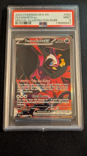 2024 Pokemon Shrouded Fable Fezandipiti ex #092 PSA 9 SIR Special Illustration
