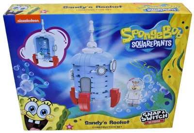 SpongeBob Squarepants Sandys Rocket Snap & Switch Construction Set 95 Pieces