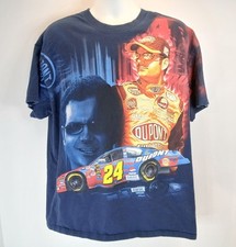 Nascar Jeff Gordon #24 Dupont All Over Print Blue Mens Sz XL T-Shirt Chase Tag