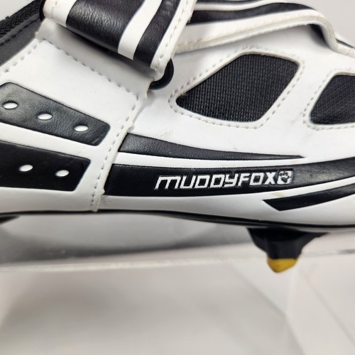 Muddyfox RBS 100 Men's Cycling Shoes Size UK 11 White and Black - Picture 7 of 14