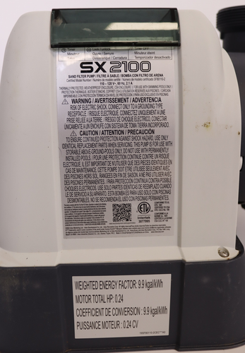 Intex SX2100 Krystal Clear Sandfilterpumpe für oberirdische Pools: 2100 GPH - Bild 4 von 12