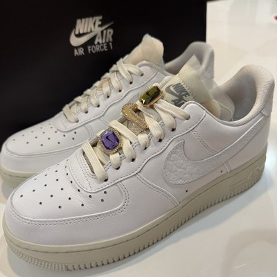 Nike Air Force 1 Low 07 LX Bling Jewels Gems Wedding DN5463-100 Women's Size 7.5