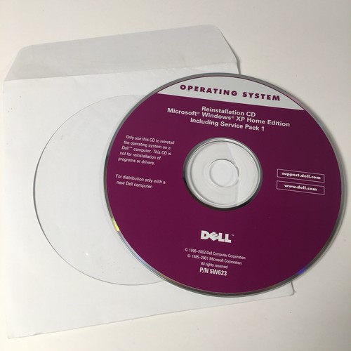 Dell Reinstallation CD Microsoft Windows XP Home Edition P/N 5W623