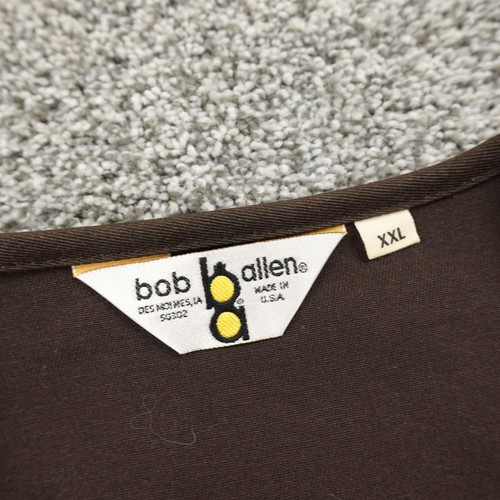 VTG Bob Allen Vest Mens 2XL Brown Zip Suede Gun Pad Shooting Hunting Outdoor USA - Picture 4 of 12