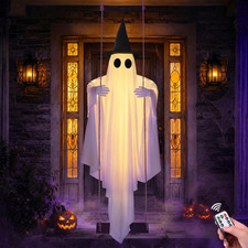 5FT Pre-Assembled Swinging Ghost Outdoor Decor Halloween Decorations