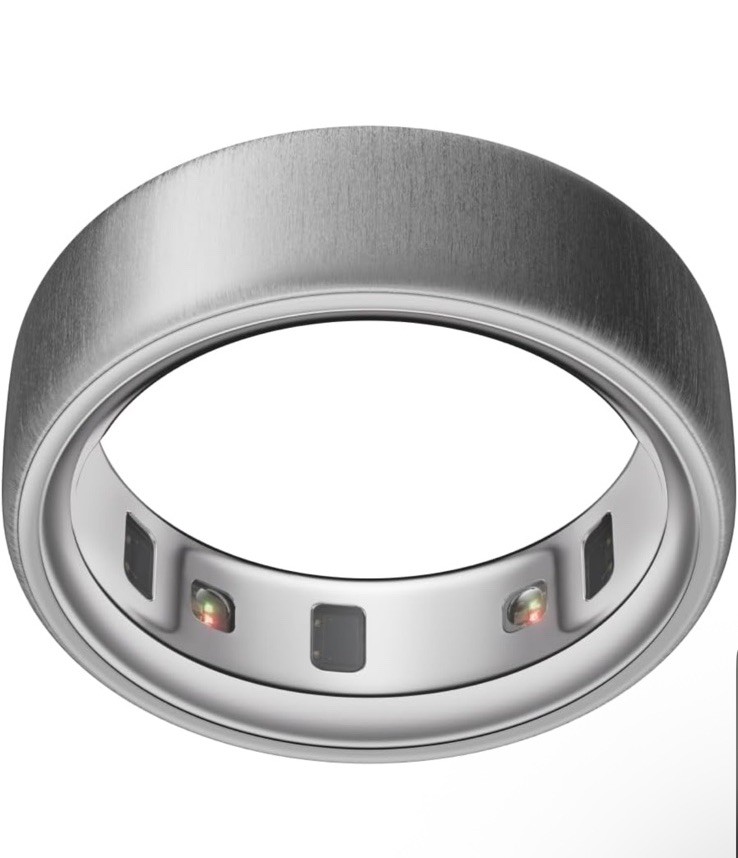 Oura Ring 4 Brushed Silver Size 10 Smart Fitness Sleep Tracker