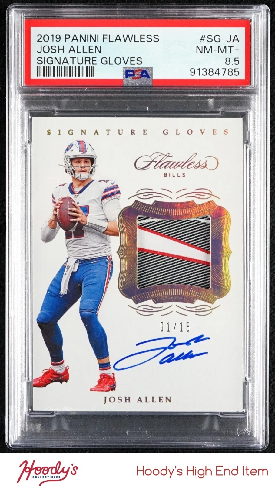 Josh Allen Panini Flawless Signature Gloves #SGJA Base