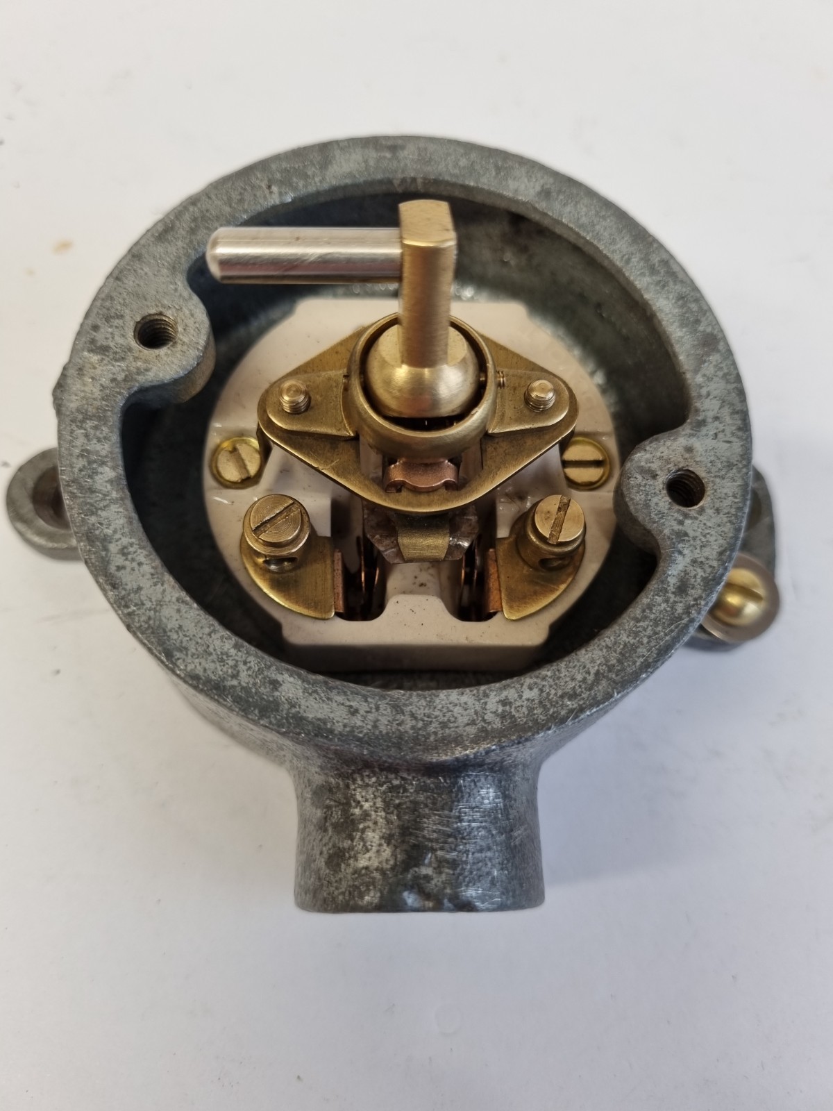 Refurbished SA Vintage Industrial Factory Rotary Light Switch 1 Gang 1 Way
