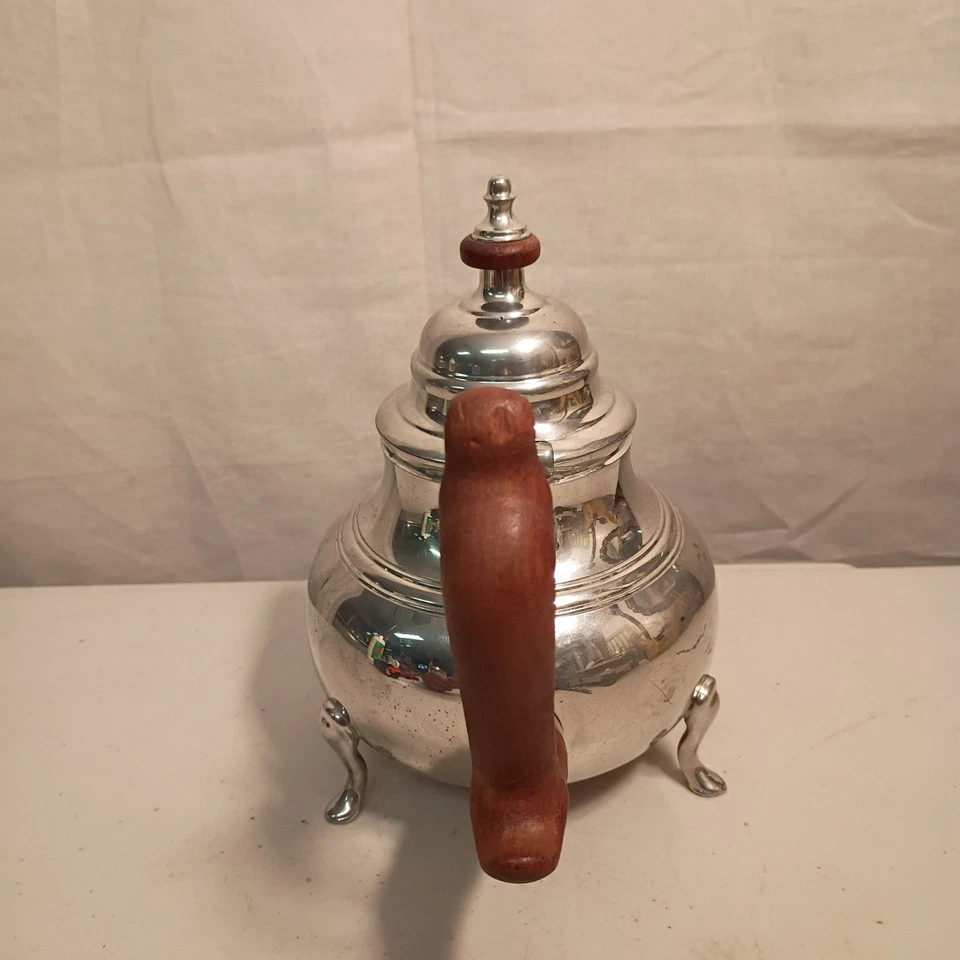 Tetera Williamsburg Virginia Shirley hecha a mano para Aneuser Bush 6,5" alto 8" ancho Foto 3 de 4