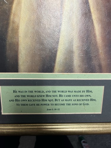 Vintage Portrait of Jesus, by Greg K Olsen Framed - Picture 3 of 7