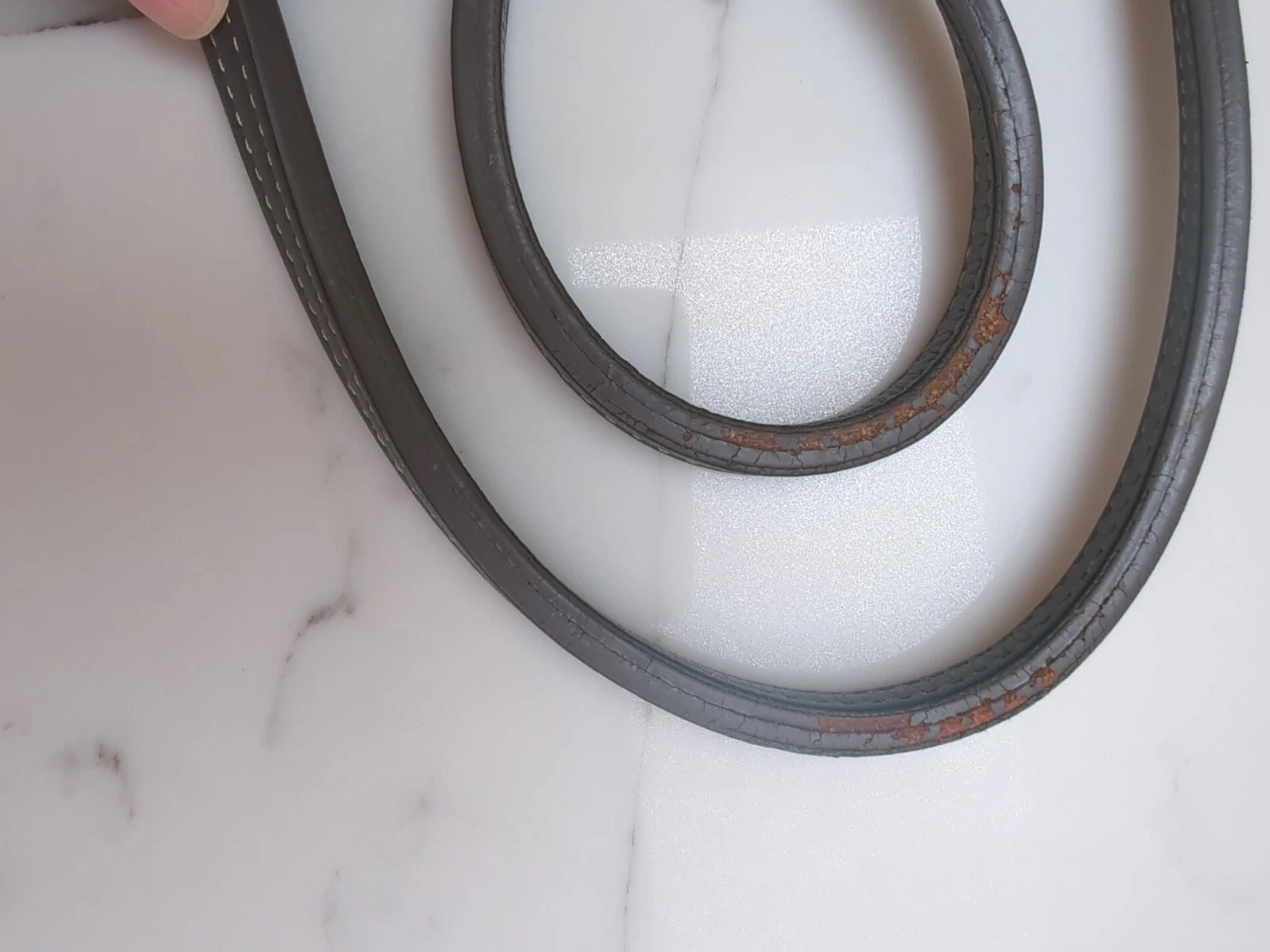 GOYARD Saint Louis PM borsa tote in pelle spina di pesce grigio argento ferramenta