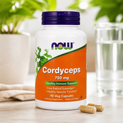 #ad NOW Foods Cordyceps 750mg 90 Veg Capsules Immune Support $15.99