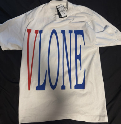 VLONE Staple Patriot White Graphic Logo Crew Neck T-Shirt Men s M
