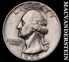 1955 Washington Quarter- Silver- Scarce Better Date No Reserve #J2323