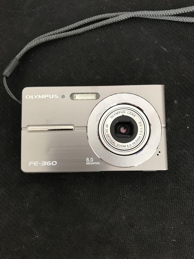 【完動品】OLYMPUS FE-360 オリンパス OLYMPUS FE 360 Silver Digital Camera 8MP Compact Slim