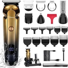Hatteker Professional Electric Hair Clippers for Men Cordless Beard Trimmer Set