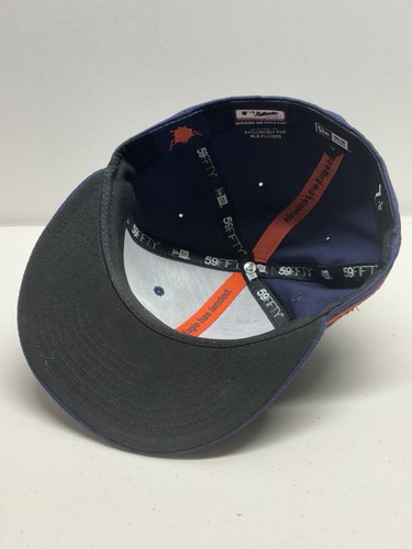 Men's New Era Navy Houston Astros 2022 City Connect 59FIFTY Fitted Hat 7 1/8 - Picture 9 of 12