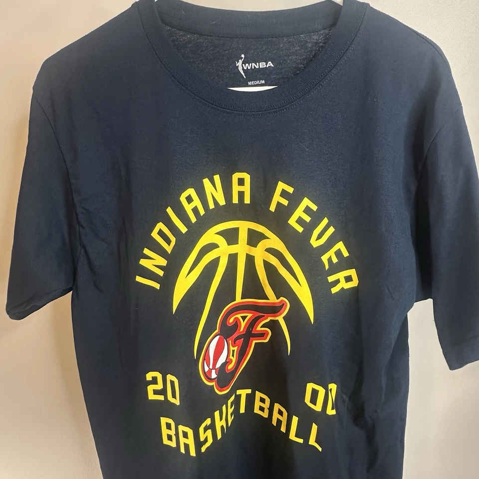 Indiana Fever Women’s Basketball  Blue Tshirt , Large Size (L)  And 1 Med, WNBA - Image 2 of 4