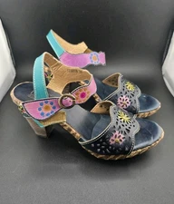 l artiste Womans sandals Spring Step Leather Sandals Size 37-us Size 7