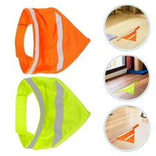 2 Pcs Pet Fluorescent Triangle Towel Scarf Dog Bandanas Accessory