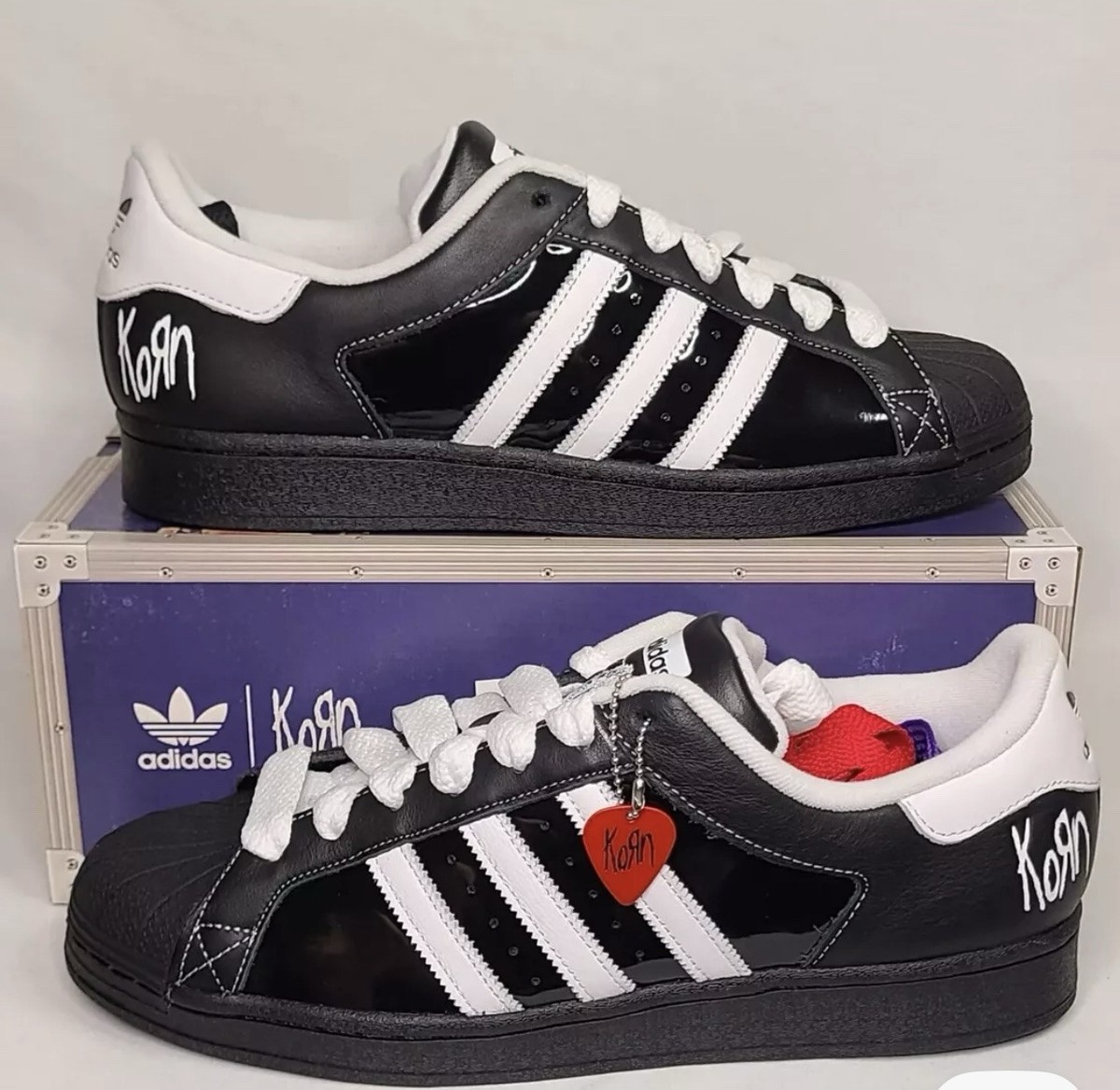 ★Adidas x KoRn★Superstar 30th Anniversary★Black adidas x KoRn 30th Anniversary Black Superstar Sneakers