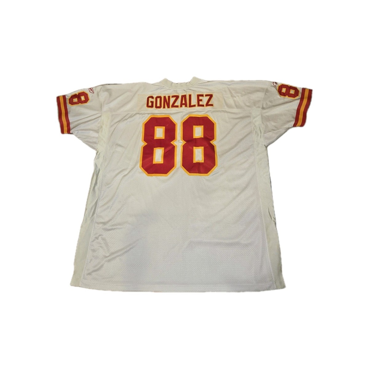 TONY GONZALEZ #88 Authentic Reebok KANSAS CITY CHIEFS White Jersey