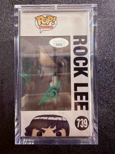 Funko Pop - Naruto Shippuden - Rock Lee Hot Topic Exclusive SIGNED/AUTHENTICATED - Picture 4 of 7