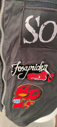 Heavy Metal Punk Rock Band Patch Collection On Black Full Zip Up Vest - Picture 7 of 12