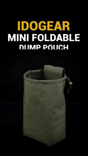 IDOGEAR Tactical Foldable Recycling Bag Dump Pouch MOLLE Drop Pouch Mini Hunting - Video 1 of 1